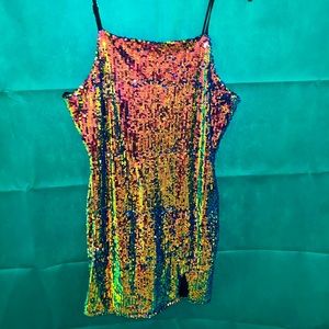Sequin mini dress